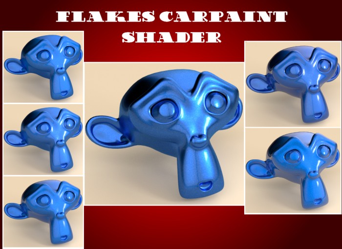 Flakes Carpaint Cycles Shader preview image 2